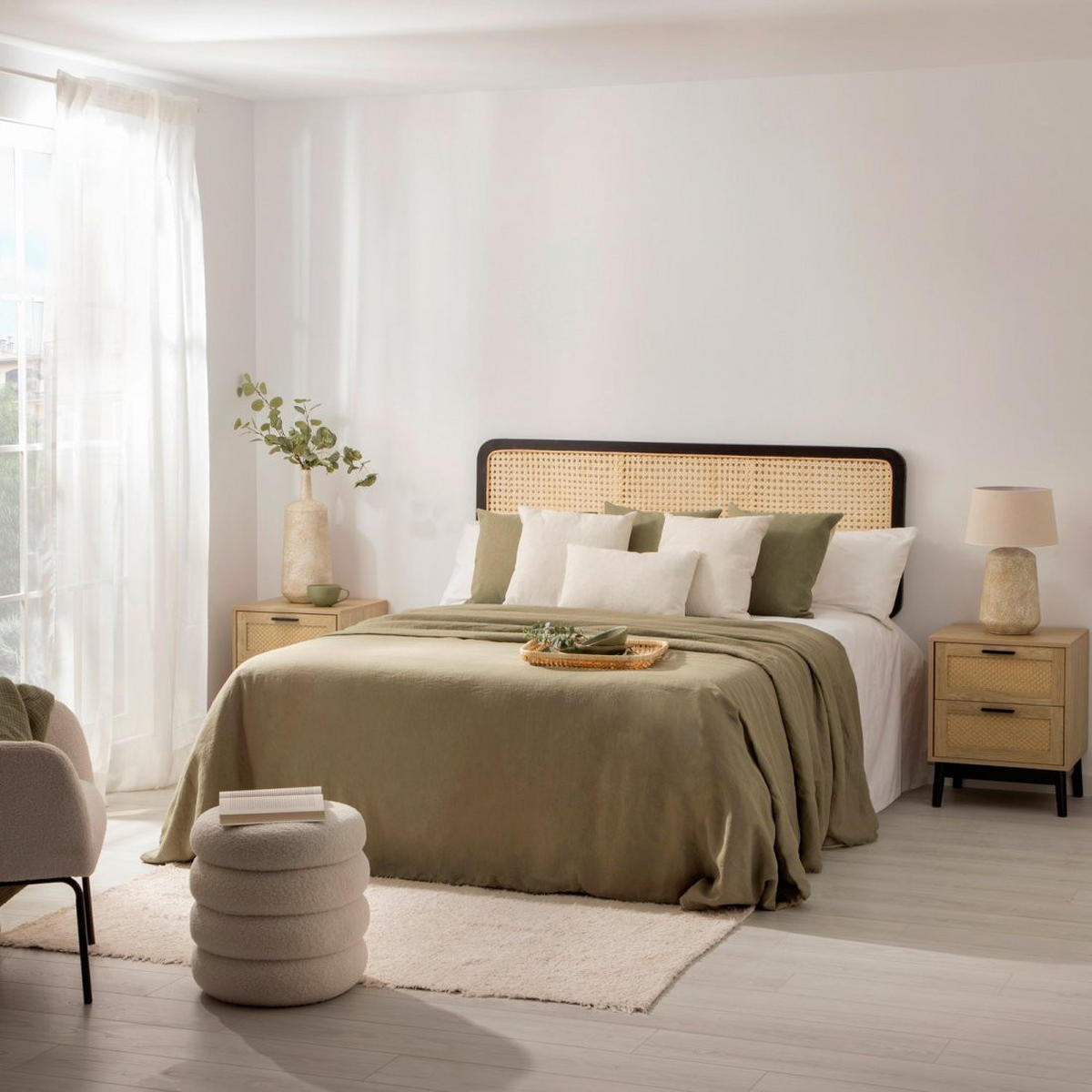 NACHTTISCH 2 SCHUBLADEN Samoa Natürlich 45 cm x 56 cm - Naturfarben, Holzwerkstoff (45/56/40cm)