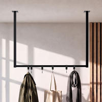 KLEIDERSTANGE Metall Schwarz - Schwarz, Metall (80/60/7cm) - CLP