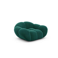 SESSEL Samtstoff Smaragdgrün - Smaragdgrün, Textil (135/70/93cm) - VAROYAL