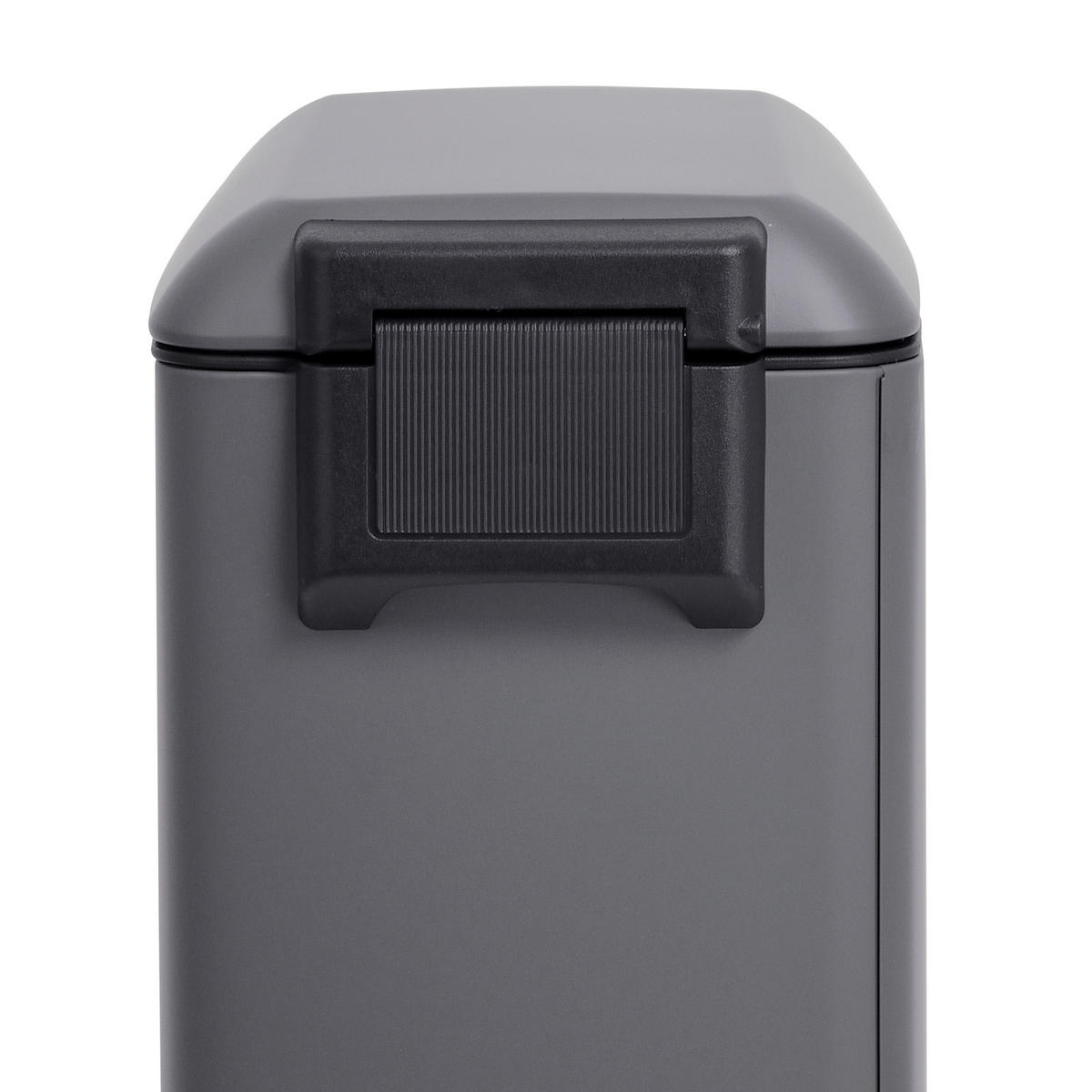 MÜLLEIMER TS12 12L Grau - Grau, Metall (20/47/35cm) - SVITA