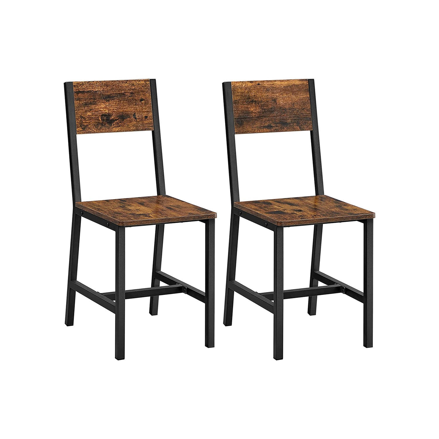 ESSZIMMERSTÜHLE N'DJAMENA 2ER-SET - Braun, Holzwerkstoff (46.6/87.1/36cm) - Hansiro