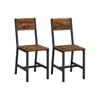 ESSZIMMERSTÜHLE N'DJAMENA 2ER-SET - Braun, Holzwerkstoff (46.6/87.1/36cm) - Hansiro