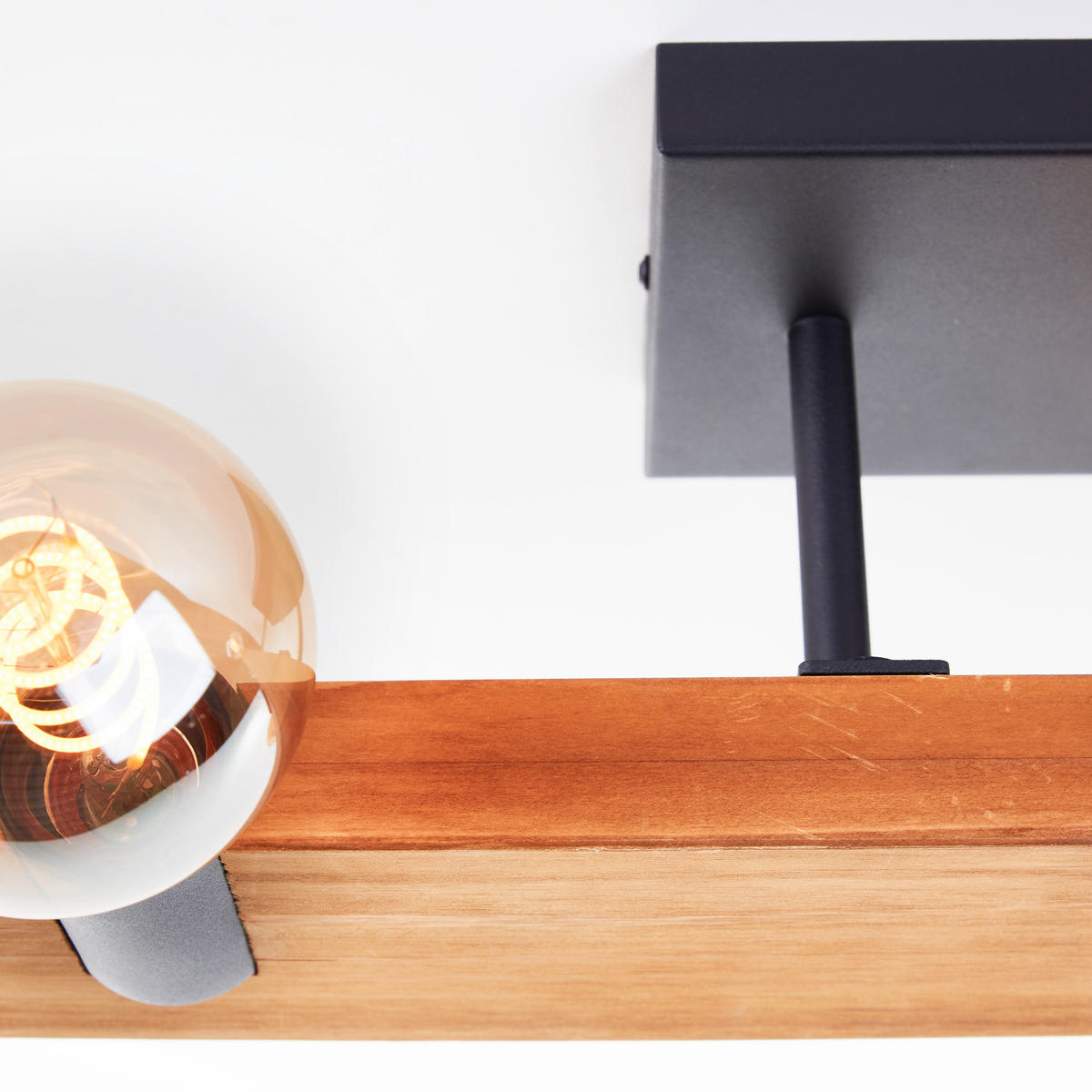 DECKENLEUCHTE Mertes 80115/76 - Braun, Holz (12.5/115/15.7cm) - Brilliant