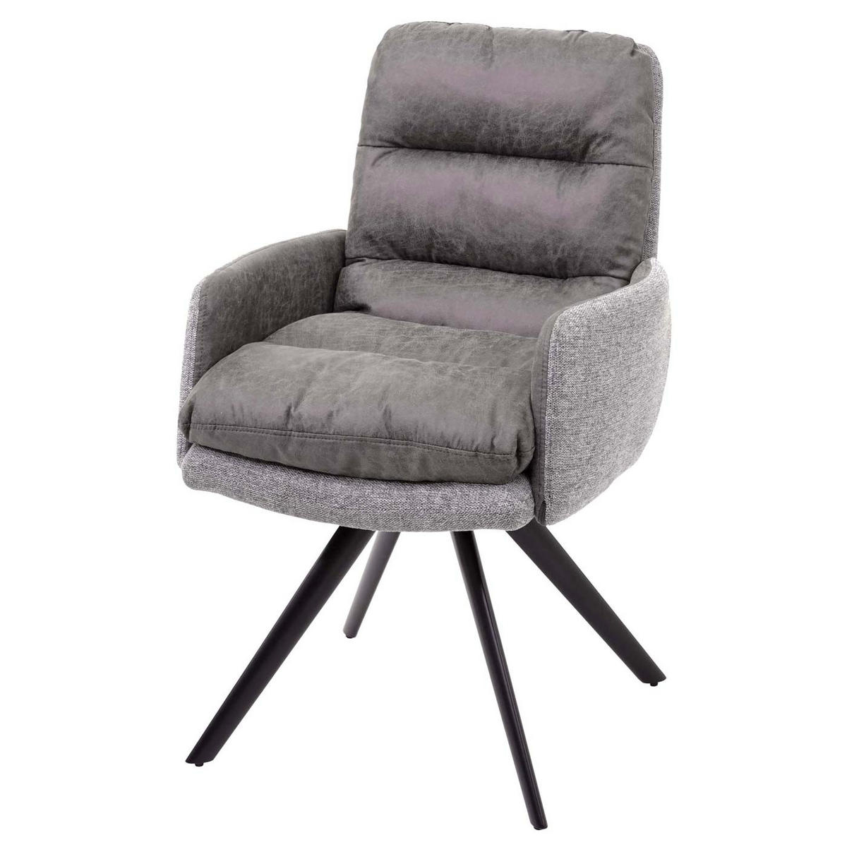 ESSZIMMERSTUHL Grau 6er-Set - Grau, Textil (59/93/68cm) - MCW