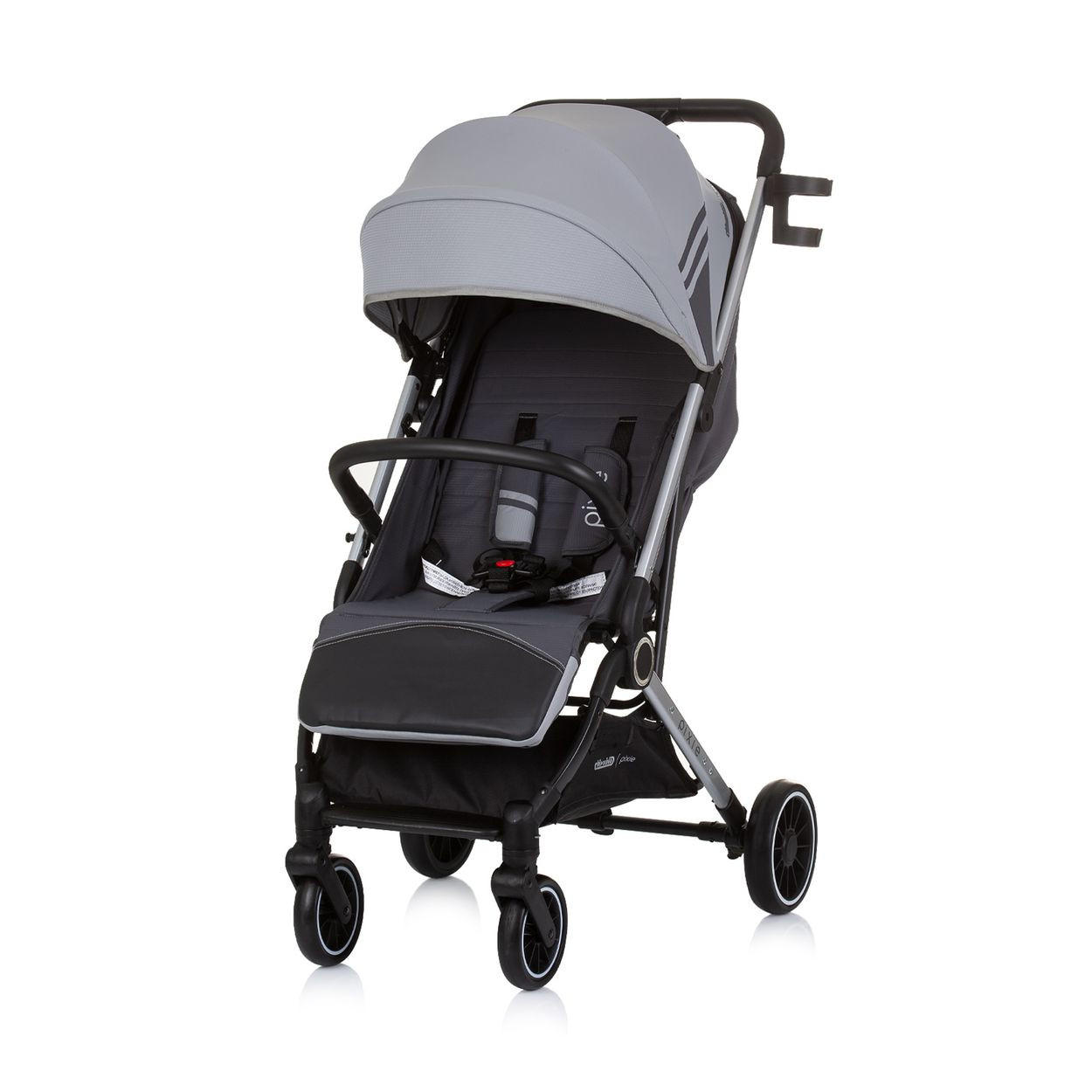 BUGGY Pixie grau zusammenklappbar Getränkehalter Korb 22 kg - Grau, Metall (78/53/104cm) - Chipolino