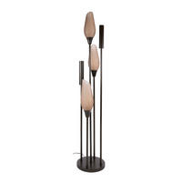STEHLEUCHTE Cocoon Braun 35/35/178 cm - Braun, Glas (35/35/178cm) - Hoyz Collection