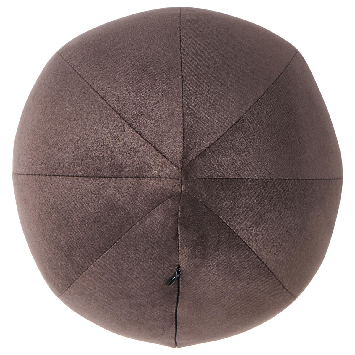 POHOVKA 3-místná Sametová látka Tmavě hnědá Leiren - tmavě hnědá, textil (224/68/87cm) - Beliani