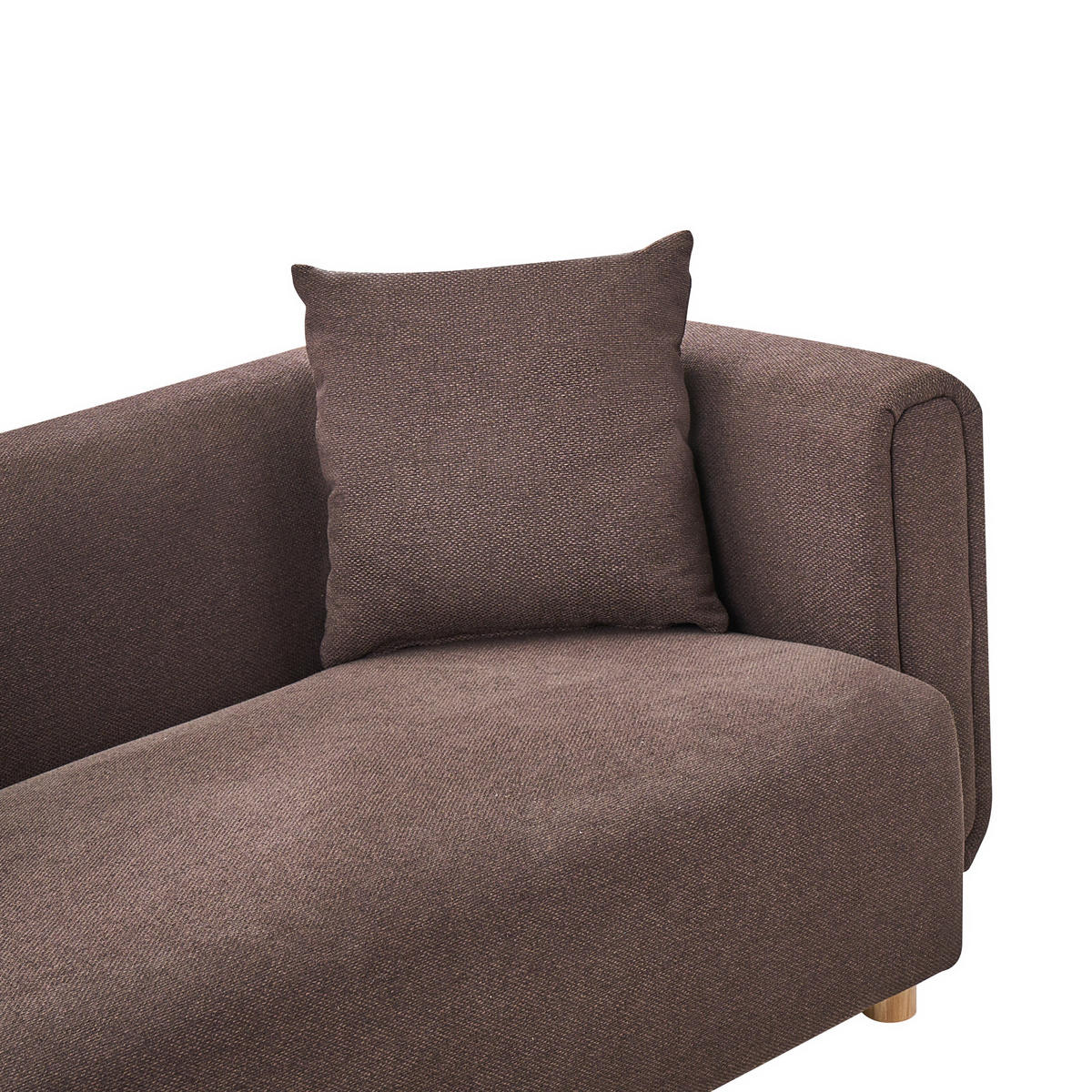 POHOVKA 2-místná Látka Tmavě hnědá Lillerod - tmavě hnědá, textil (176/67/86cm) - Beliani