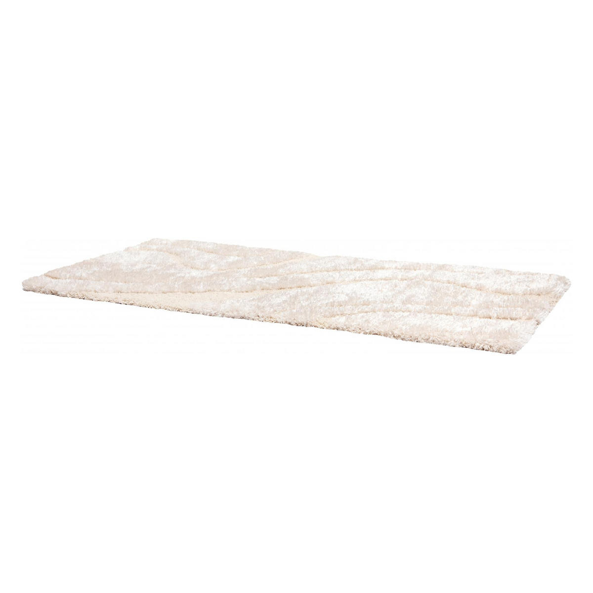 TEPPICH Alivio schneeweiß 80 x 150 x 1 cm - Weiß, Textil (80/150cm) - Vivaraise