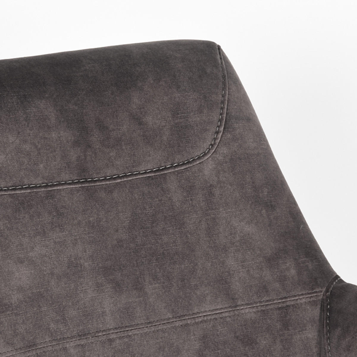 SESSEL Toby Grau 80/75/85 cm - Dunkelgrau, Textil (75/85/80cm) - LABEL51