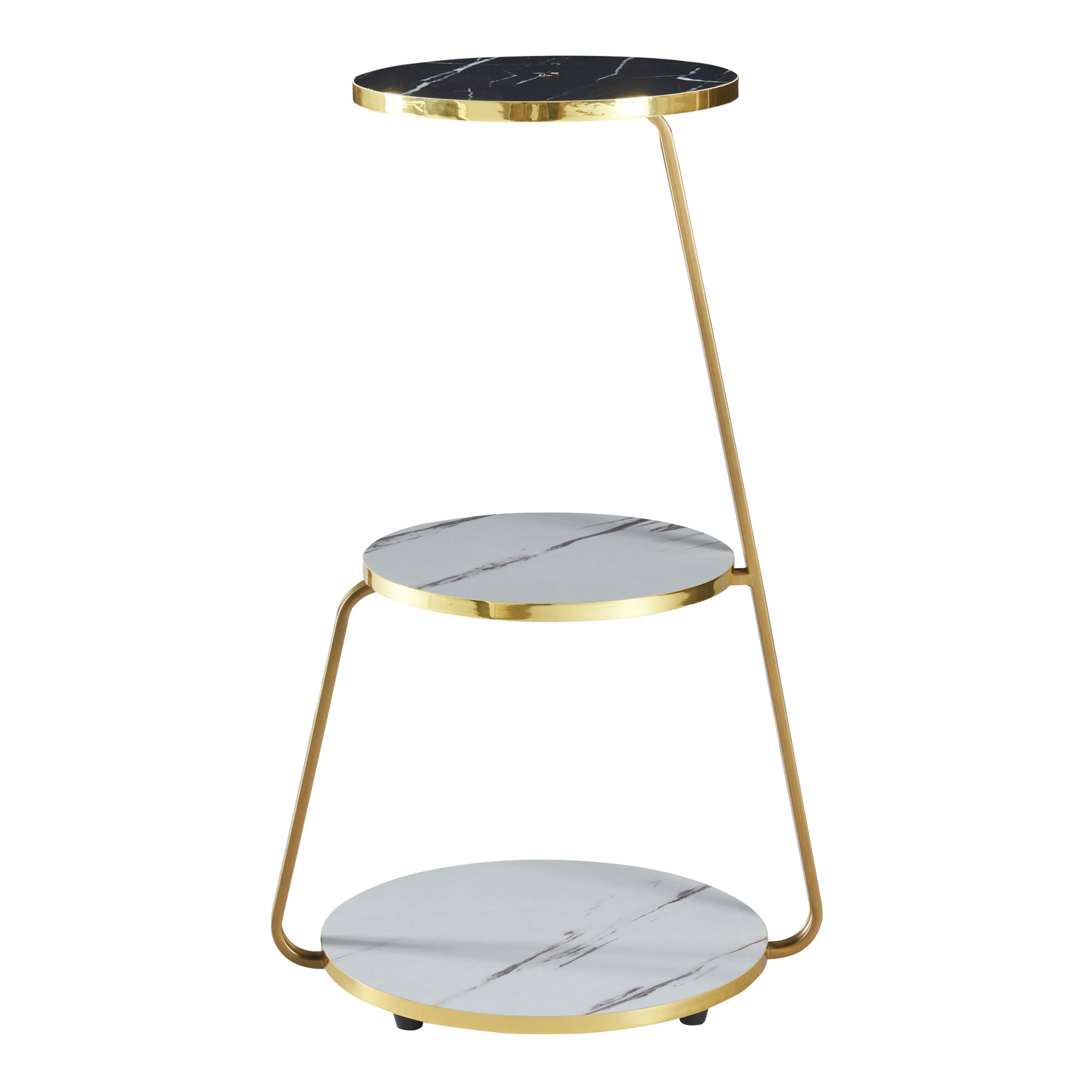 BEISTELLTISCH Sipoo - Weiß, Holzwerkstoff (37/46/74cm) - [en.casa]