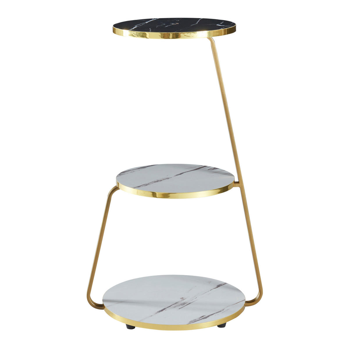 BEISTELLTISCH Sipoo - Weiß, Holzwerkstoff (37/46/74cm) - [en.casa]