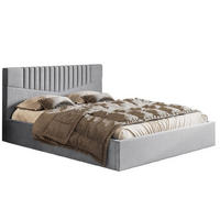 BETT Grau OLDO 7 Gepolstert Mit Bettkasten 160x200 cm - Schwarz/Grau, Textil (160/200cm) - Sepro Meble