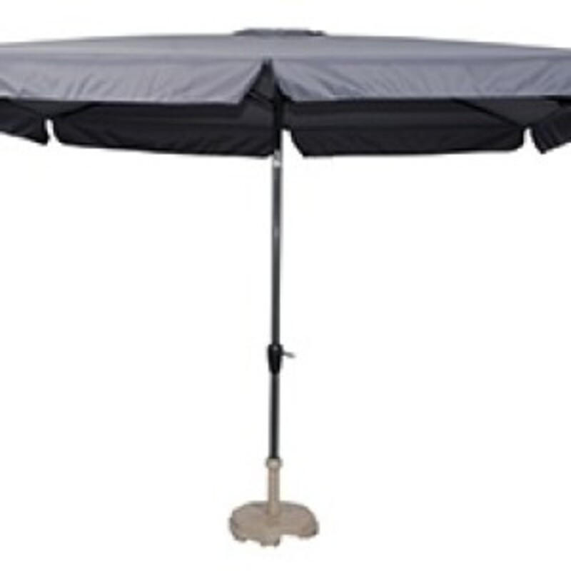 SONNENSCHIRM ZUM AUFKLAPPEN Libra - Grau - 200/300/ cm - Grau, Textil (300/200cm) - Lesli Living
