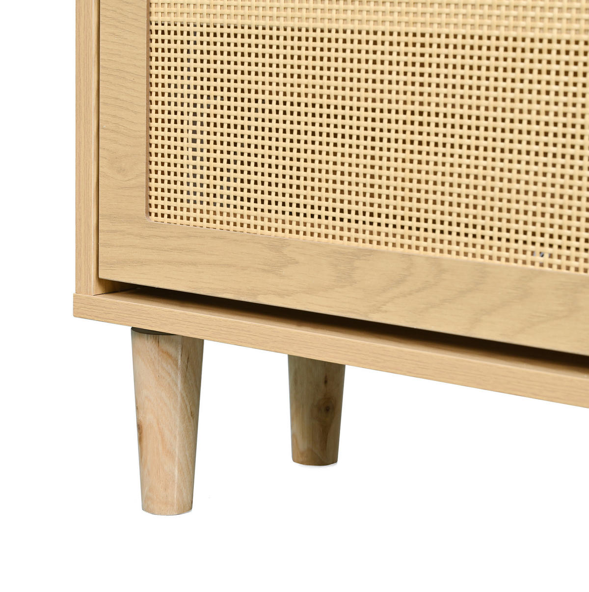 KOMMODE, 6 Schubladen, mit Massivholzbeinen, 120x40x76,5 cm, Walnussfarben - Walnussfarben, Holzwerkstoff (40/76.5/120cm) - Modfu