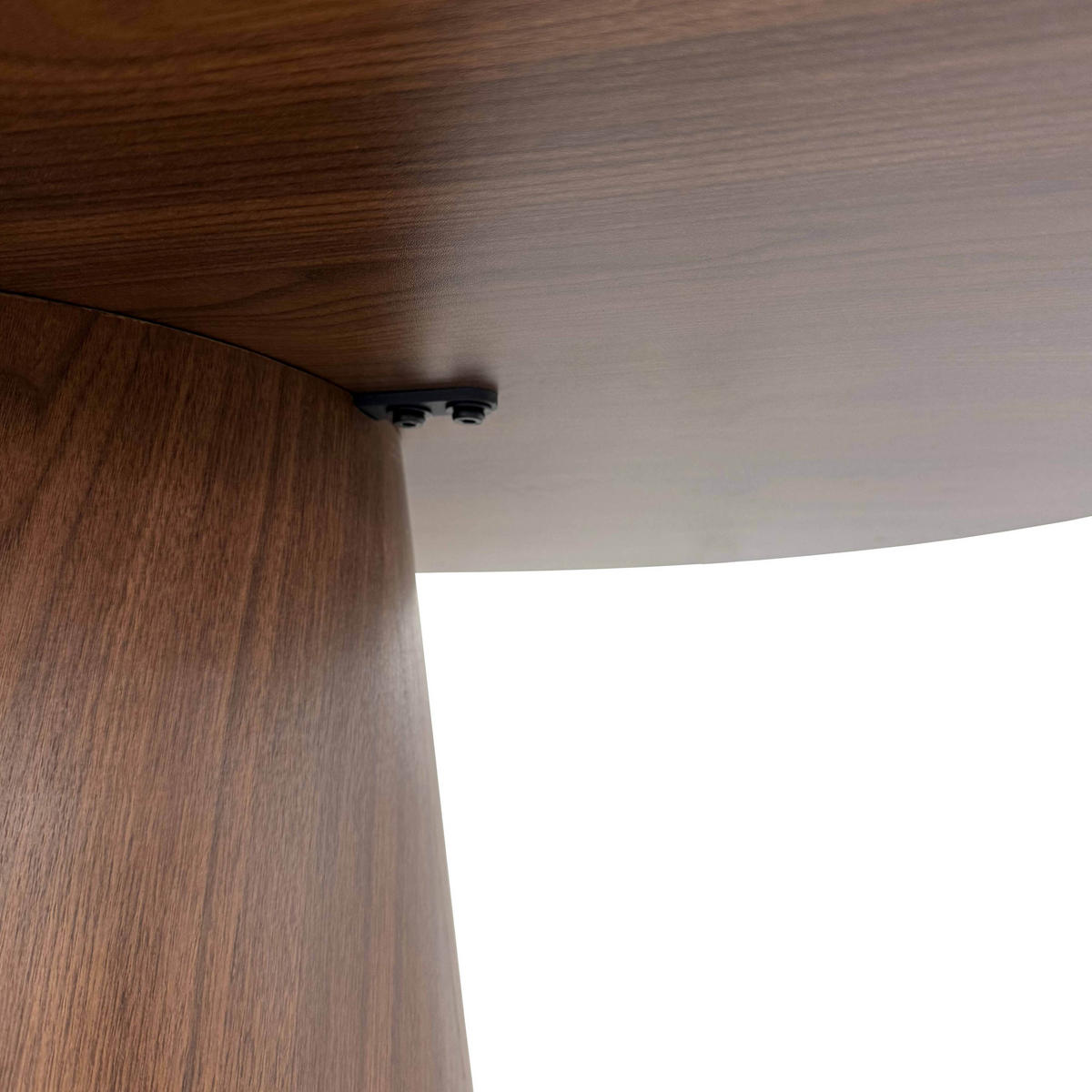 ESSTISCH, dunkles Holzeffekt - Braun, Holz (120/120/75cm) - Oviala