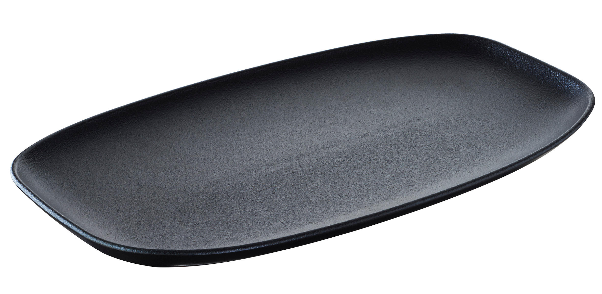 SERVIERPLATTE CLUB 31 x 21 cm in gusseisener Optik - Multicolor, Keramik (21/2.9/36cm) - Revol Porcelaine France