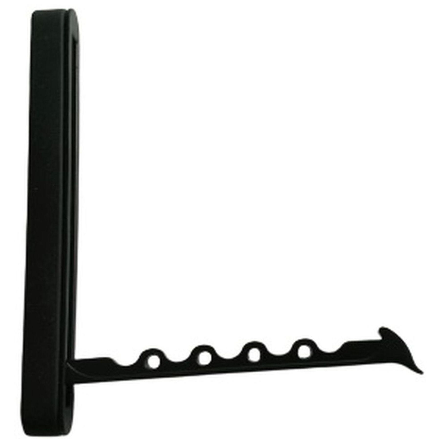 GARDEROBENHAKEN klappbar Klapphaken schwarz matt Silikonring schwarz - Schwarz, Metall (1.6/14/11cm) - Livingpoint24