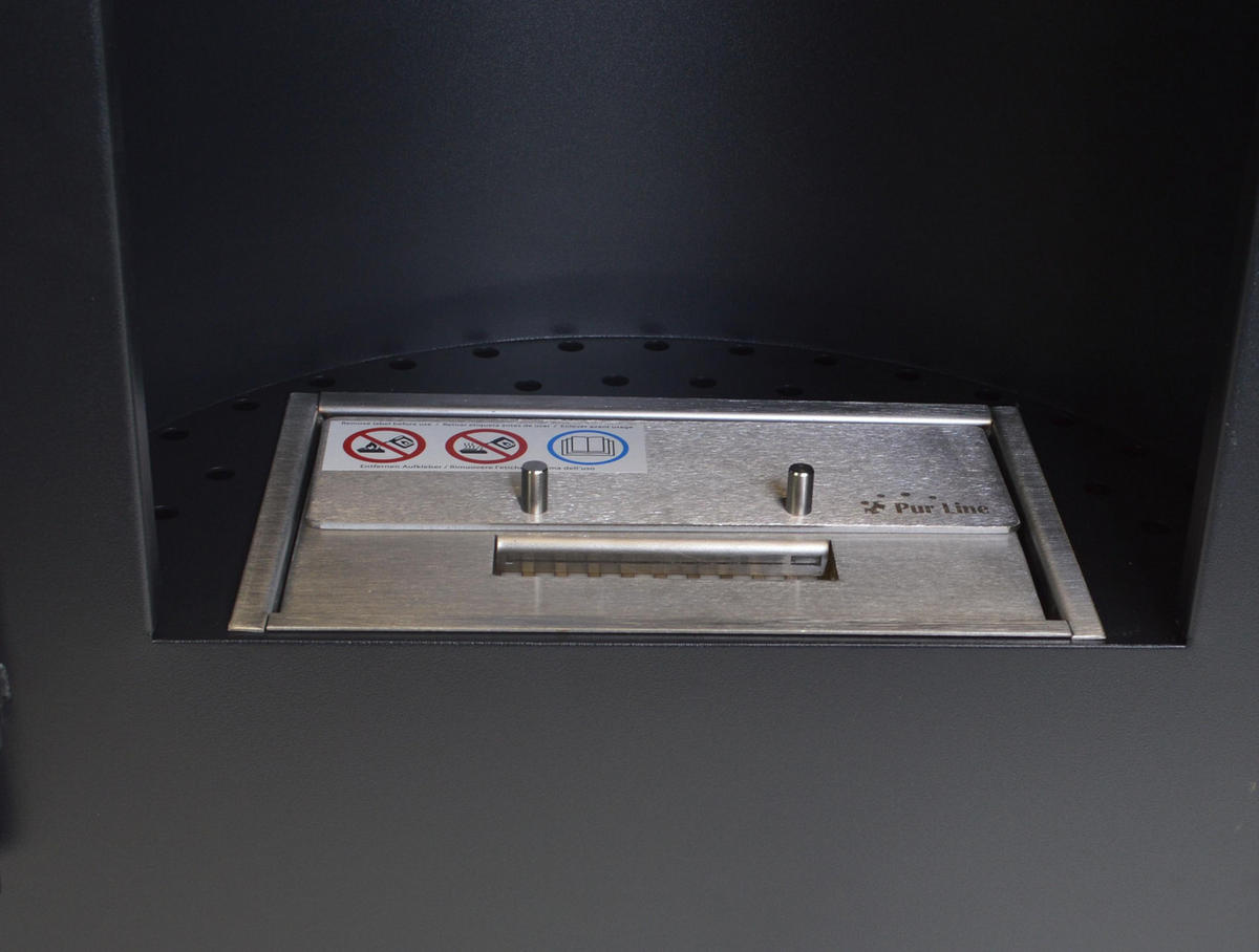 BIOETHANOL-OFEN Schwarz inklusive 1.5 L-Tank und 2 kW Leistung - Schwarz, Metall (48/61/30cm) - Purline