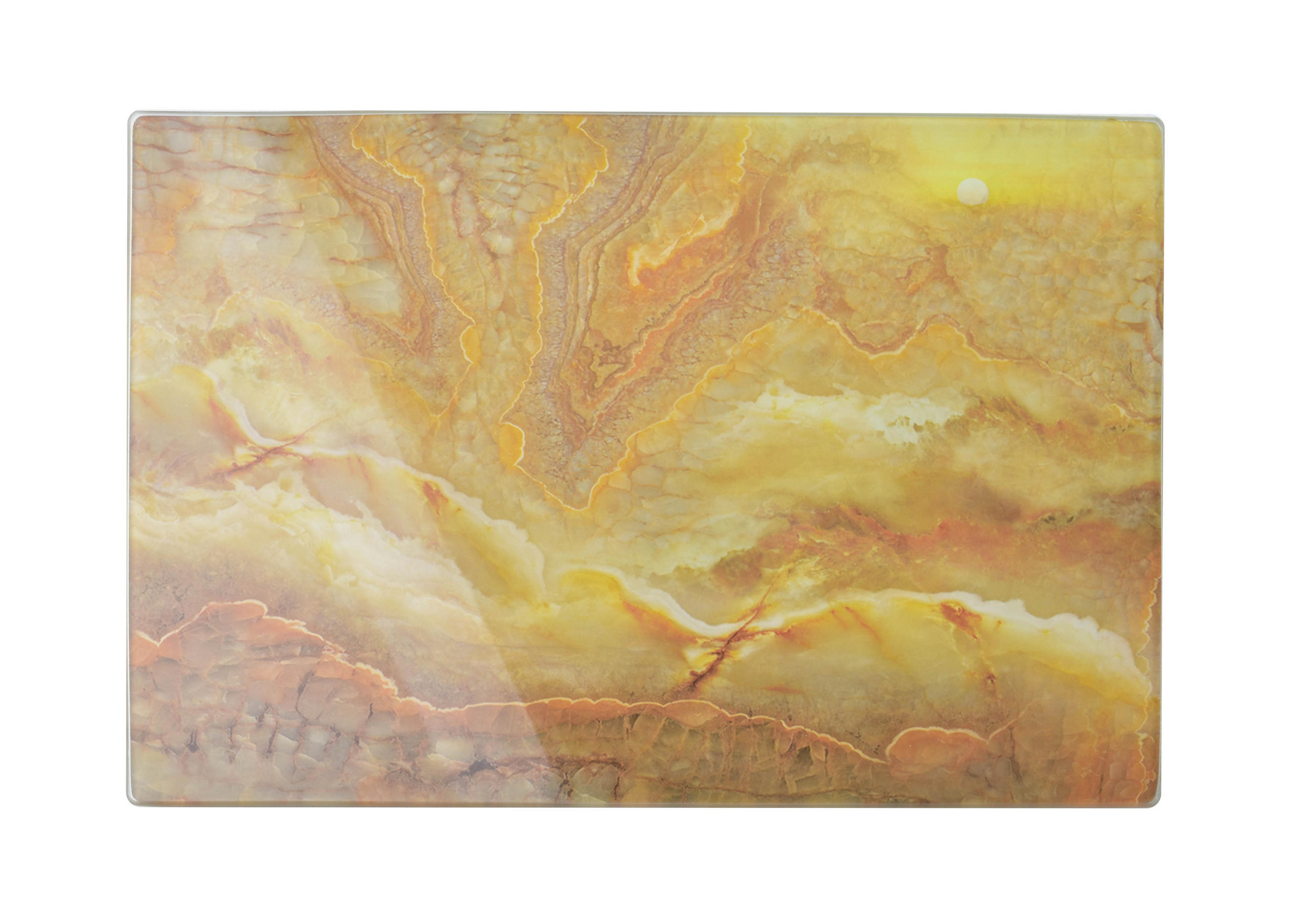 SCHNEIDEBRETT Aria Orange 30/20/2 cm Glas - Orange, Glas (20/30cm) - Mondex