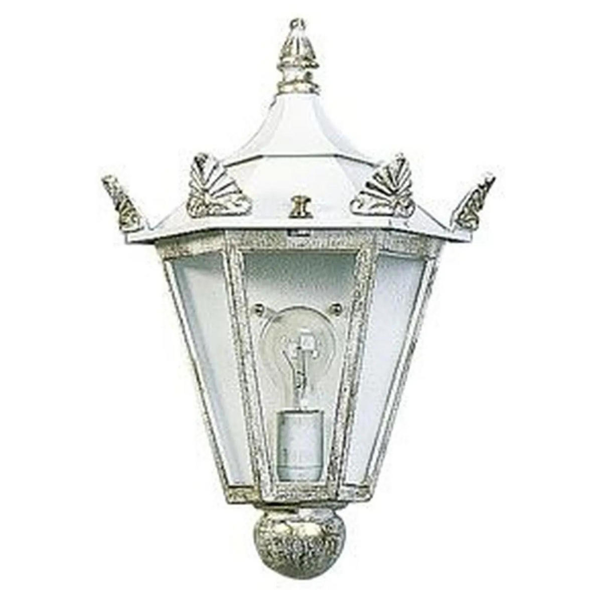 WAND- & DECKENLEUCHTE Weiß - Goldfarben/Weiß, Metall (26/42.5/26cm) - click-licht