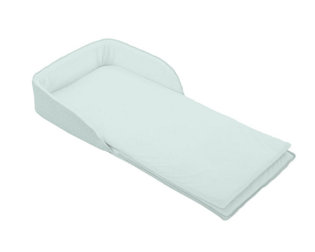 REISEBETT Babybett 2 in 1 grün Rucksack Matratze verstellbare Gurte faltbar - Grün, Textil (36/80cm) - Kikka boo