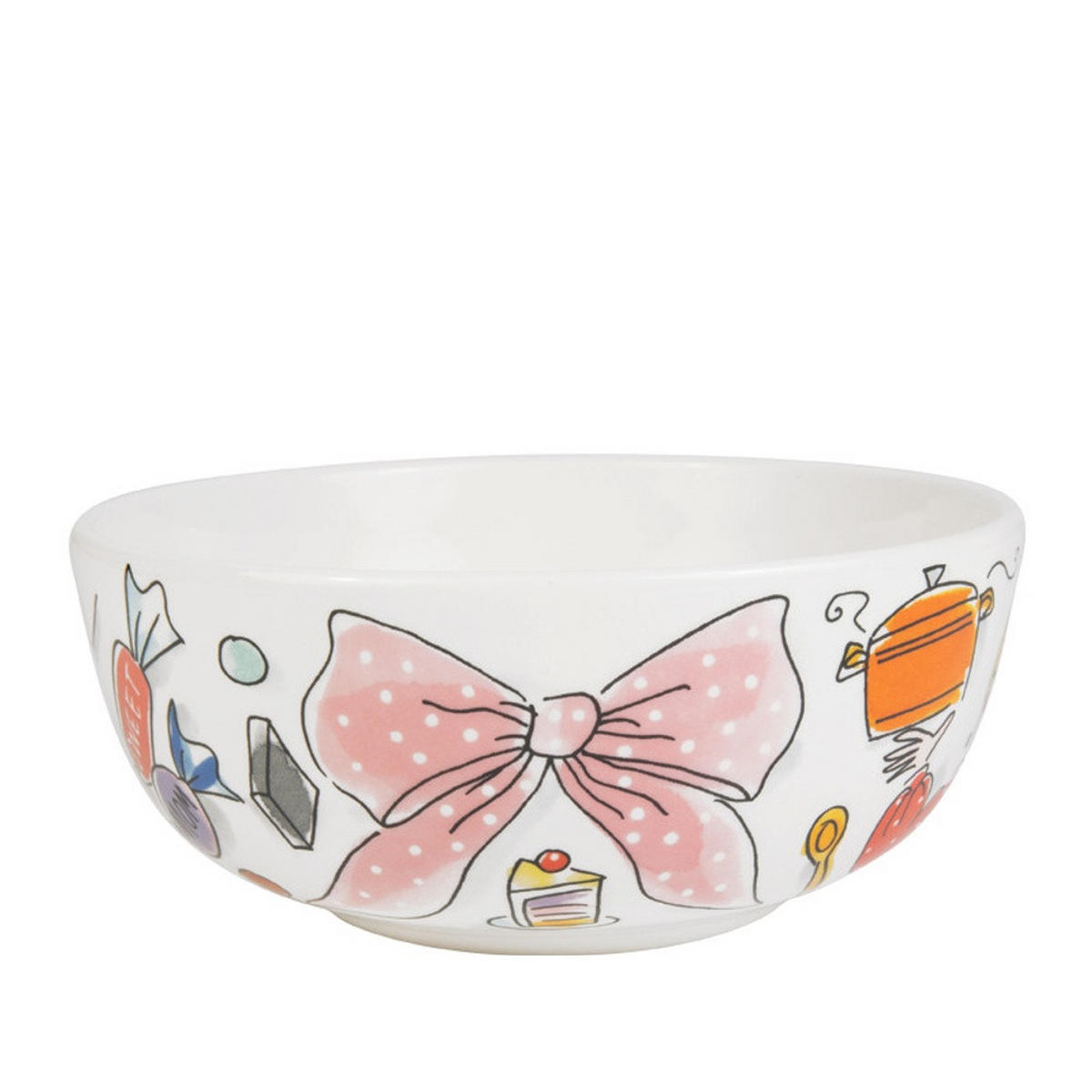 SCHALE Muttertag mit Schleife in Bunt - 15cm - Multicolor, Keramik (15.5/6.7/15.5cm) - Blond Amsterdam