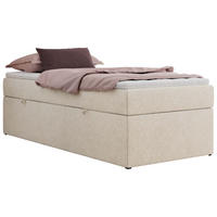 BOXBETT ZERO 90/200 - Creme Struktur - H3 - Topper T25 - Creme, Textil (90/200cm) - MKS