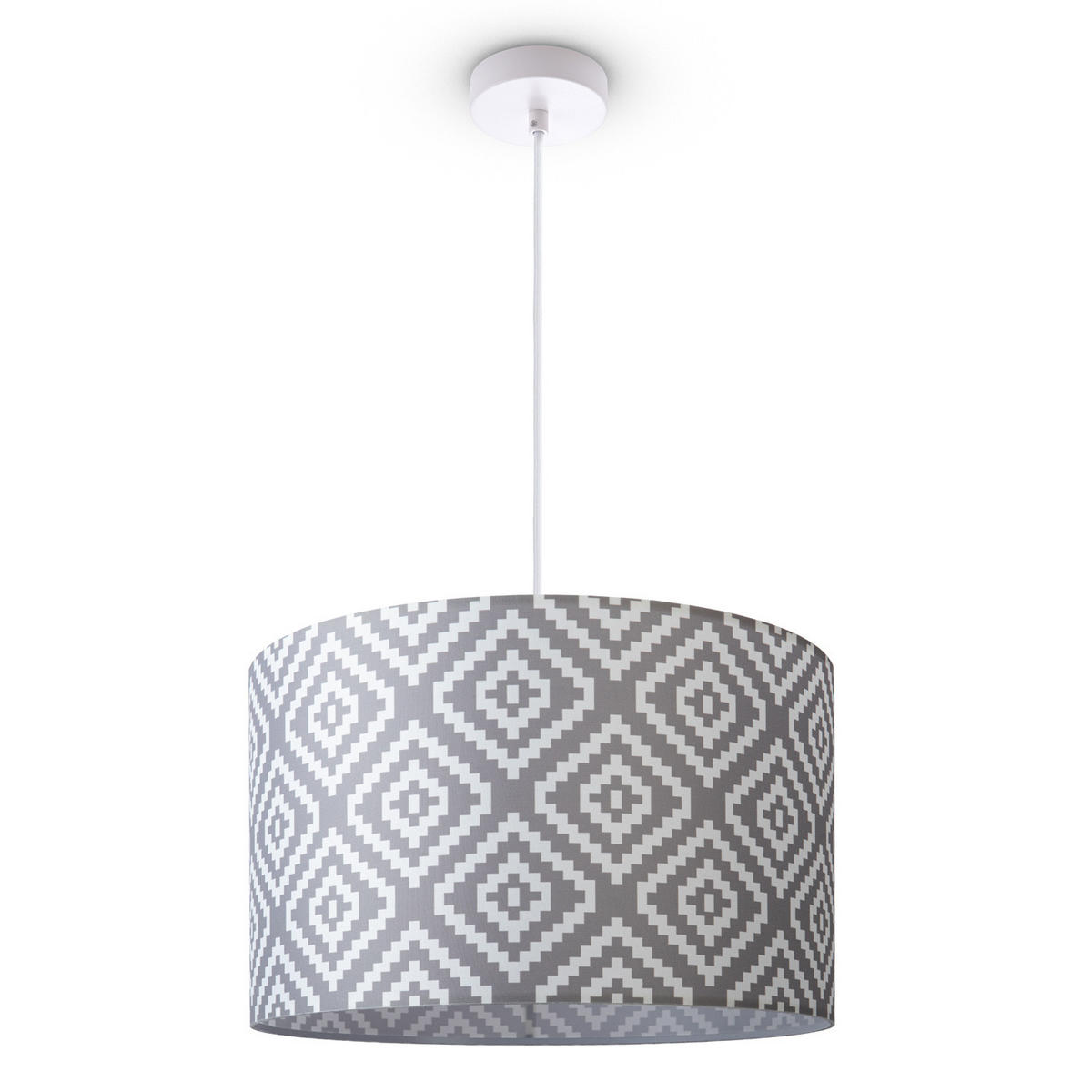 PENDELLEUCHTE Hugo Pd1 Stl 400 - Weiß, Metall (45.5/45.5/27cm) - Paco Home