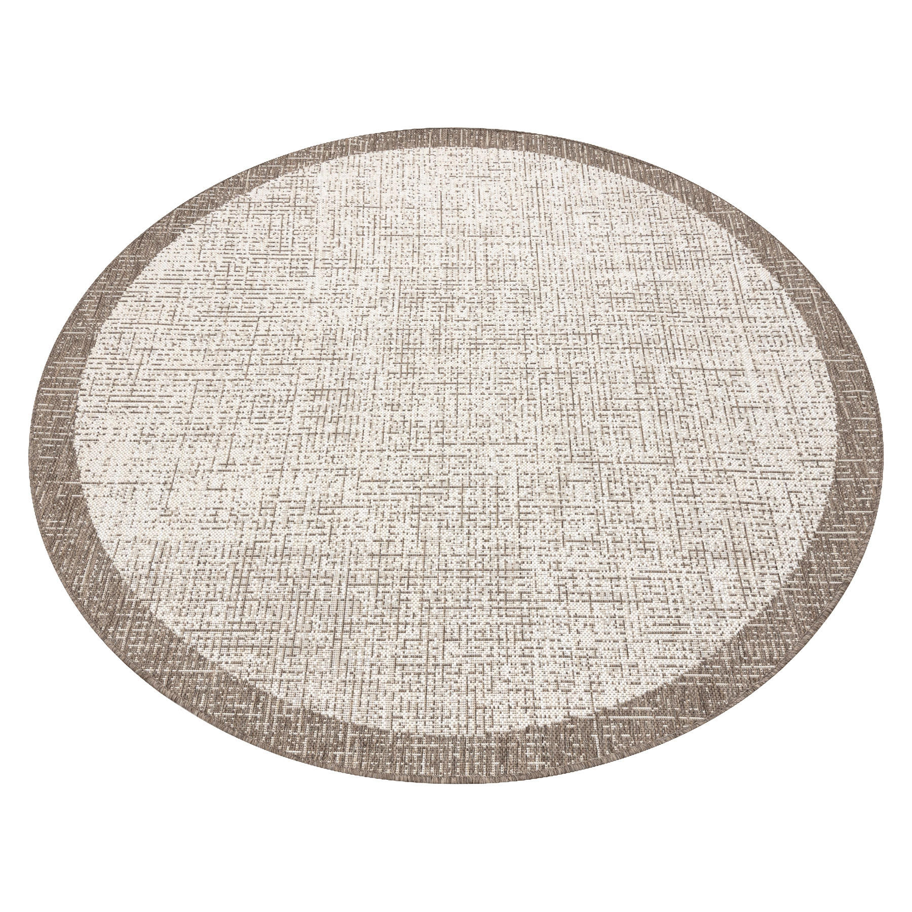 TEPPICH Floorlux 120 cm - Beige, Textil (120/120cm) - rugsX