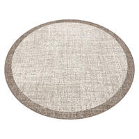 TEPPICH Floorlux 120 cm - Beige, Textil (120/120cm) - rugsX