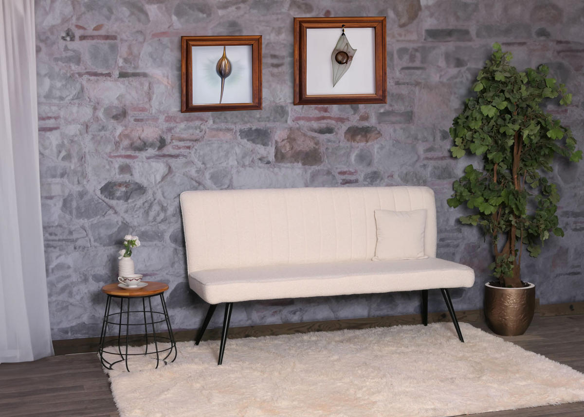SITZBANK Beige - Beige, Textil (160/90/60cm) - MCW