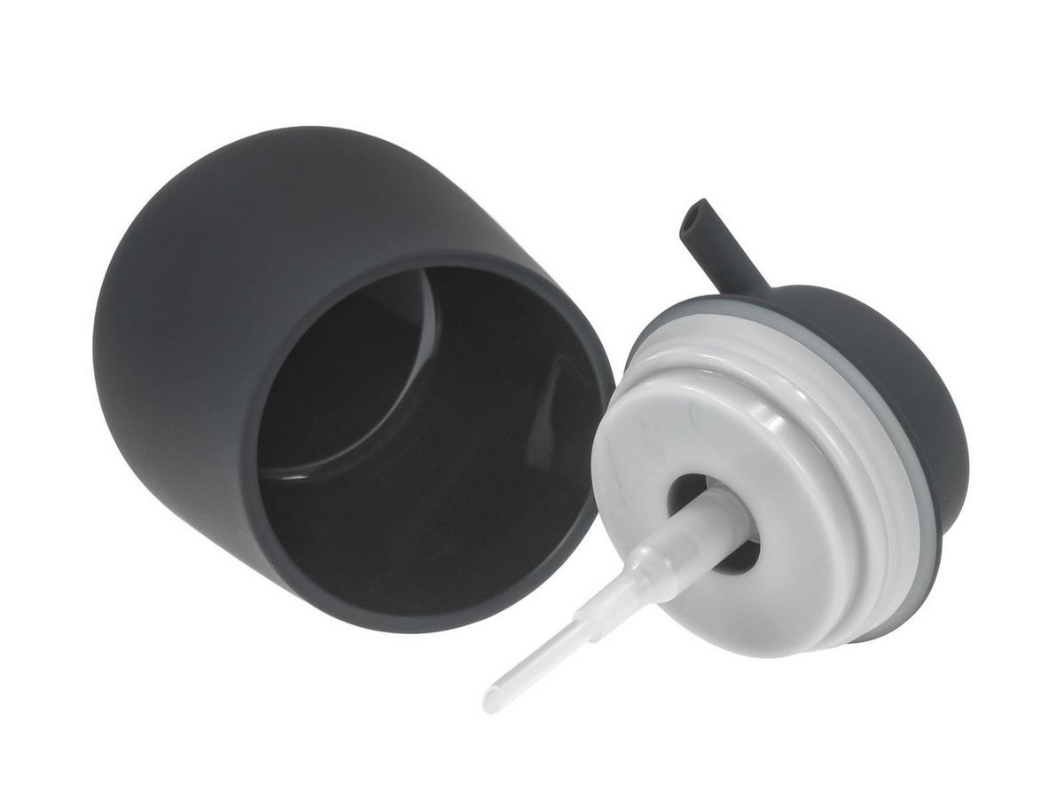 BAD ACCESSOIRES SET Nova ONE 3tlg. schwarz - Schwarz, Kunststoff (23/29/23cm) - Zone Denmark