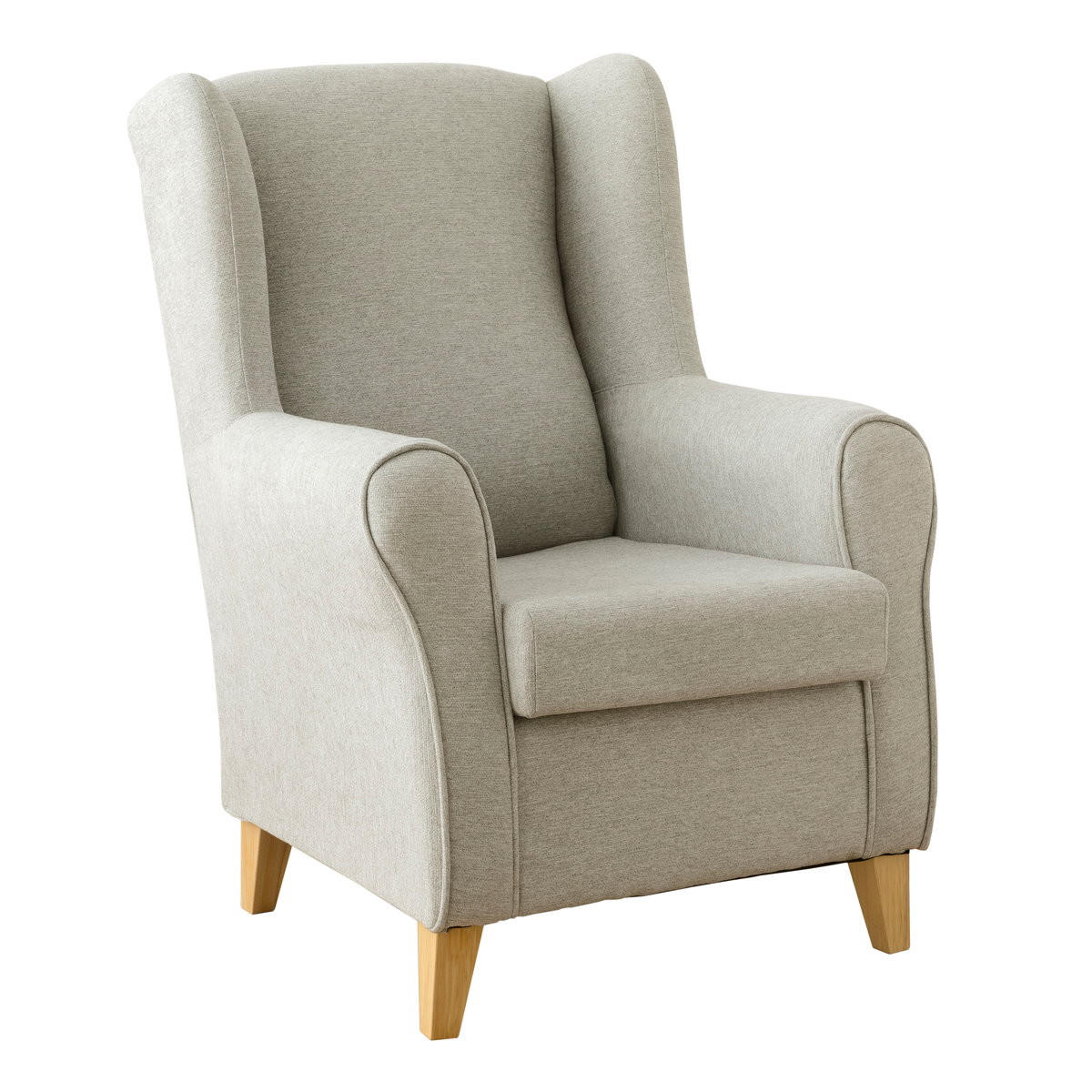 SESSEL Dan Grau 78 cm x 102 cm - Grau, Textil (78/102/82cm) - Kenay Home