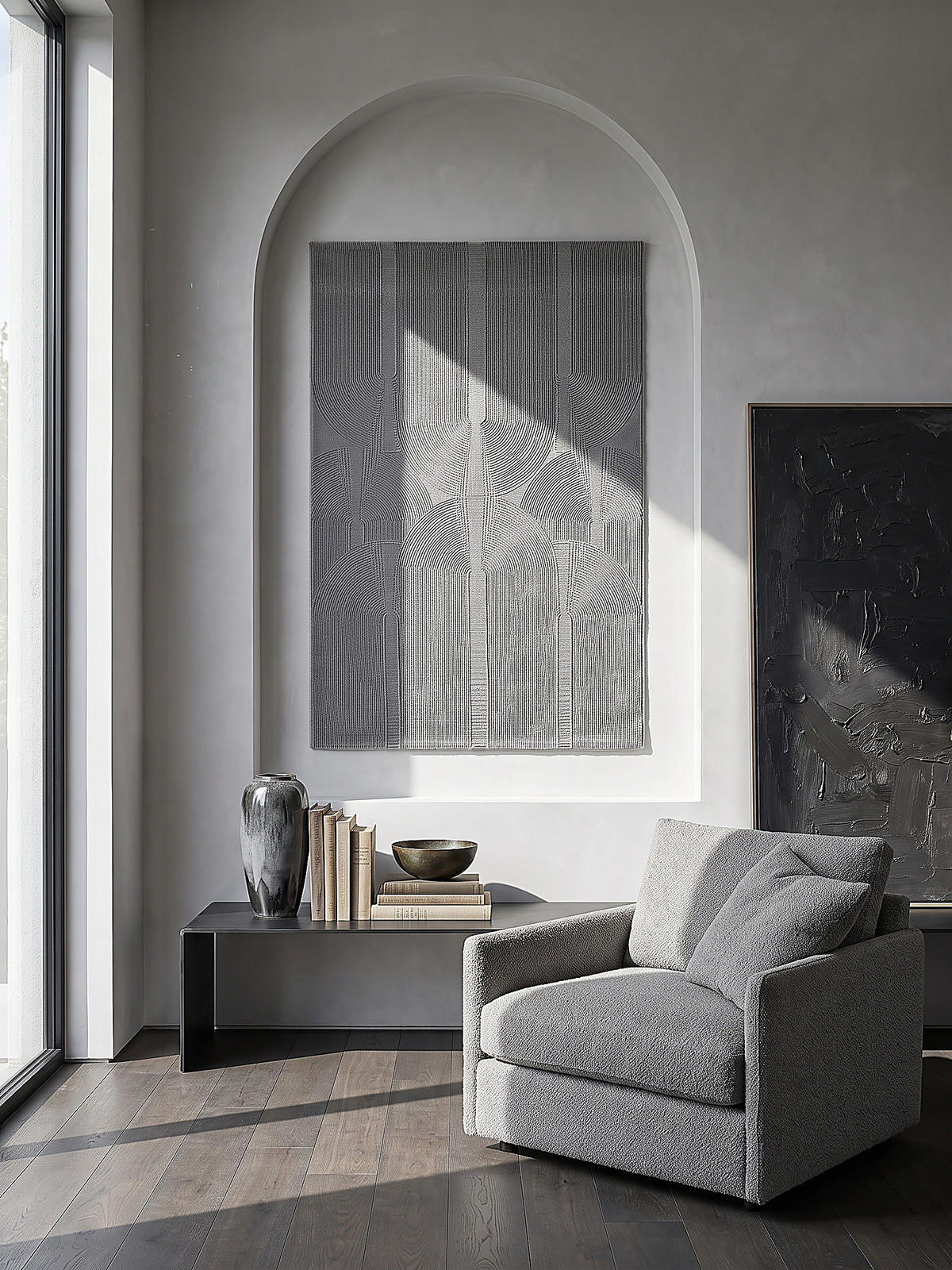 TEPPICH Kurzflor KASOS Waschbar Geometrisch Polyester Grau 80 x 150 cm - Grau, Textil (80/150cm) - KADIMA DESIGN