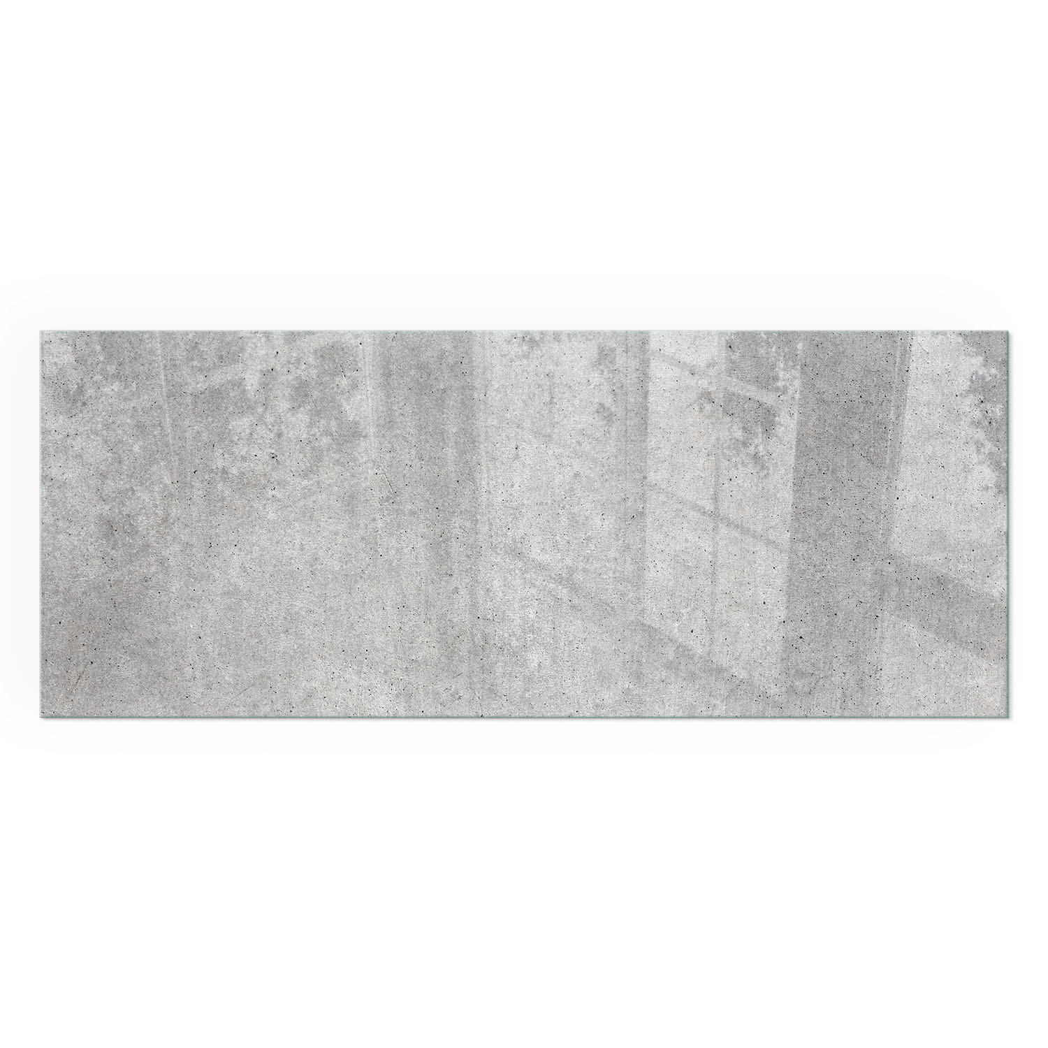 GLASPLATTE für Kamin 125x50 cm - Grau, Glas (125/50/0.4cm) - TULUP