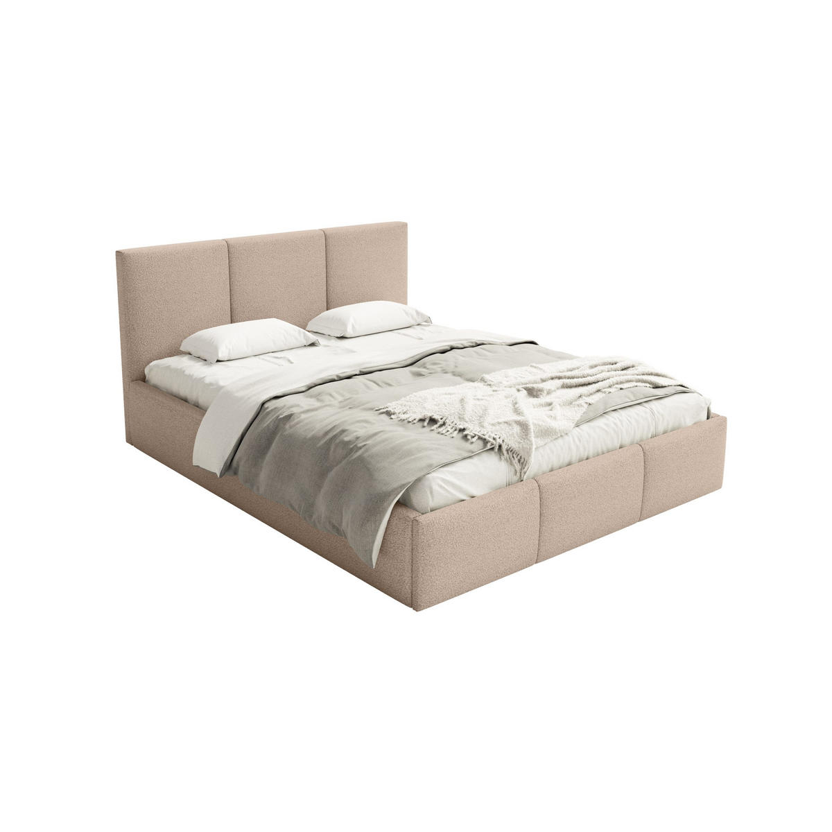 POLSTERBETT Fondi Slim 120x200 cm, Beige - Beige, Textil (120/200cm) - Fedve