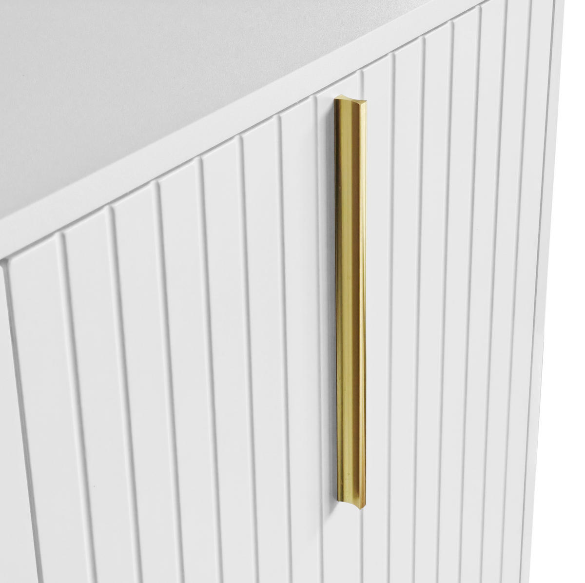 SIDEBOARD 3-türig mit verstellbaren Regalböden MDF White - Weiß, Holzwerkstoff (138/80.5/40cm) - Meubliv