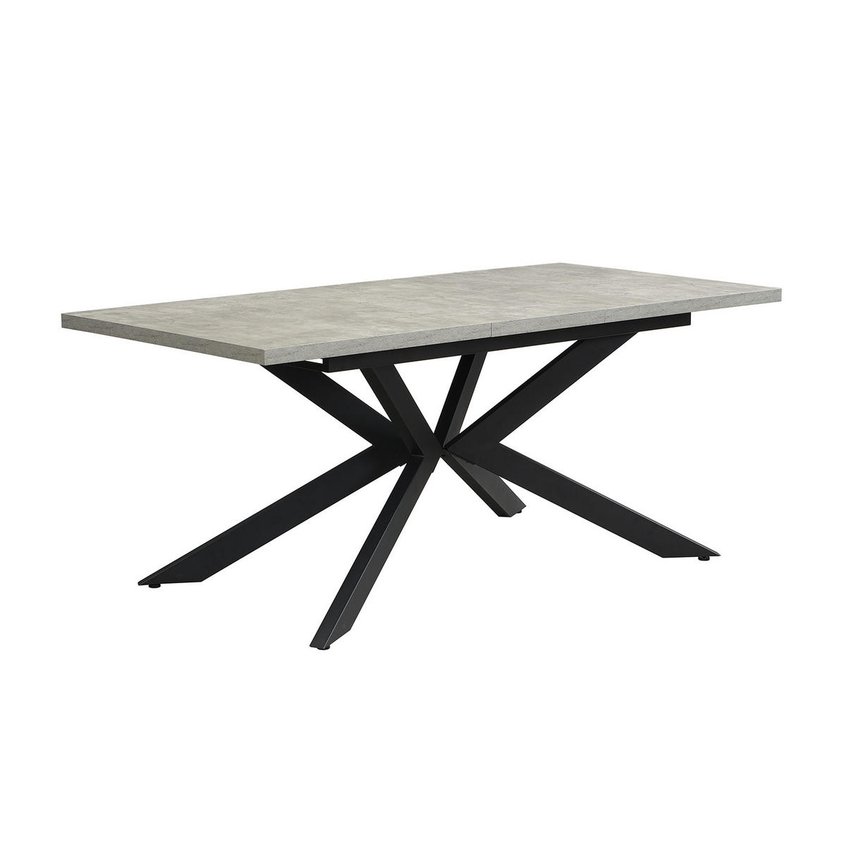 AUSZIEHTISCH MALTEK 140-220/90/76 cm - Schwarz/Grau, Metall (90/140/76cm) - DUBI Möbel
