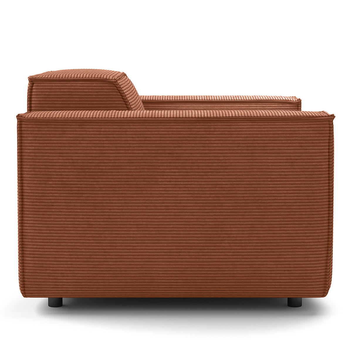 SESSEL - Schwarz/Braun, Kunststoff/Textil (120/70/96cm) - home24