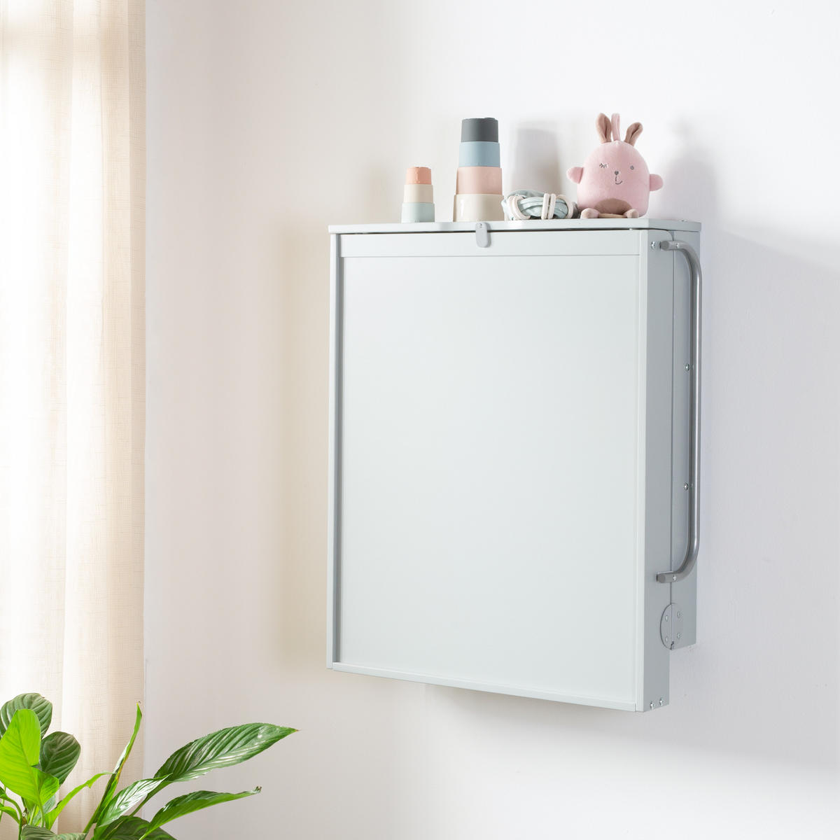 WANDWICKELREGAL roba Style grau - Taupe, Holzwerkstoff (66.5/78/76.5cm) - Roba