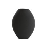 VASE Rodin Schwarz 25/12/32 cm - Schwarz, Metall (32cm) - Luqaza