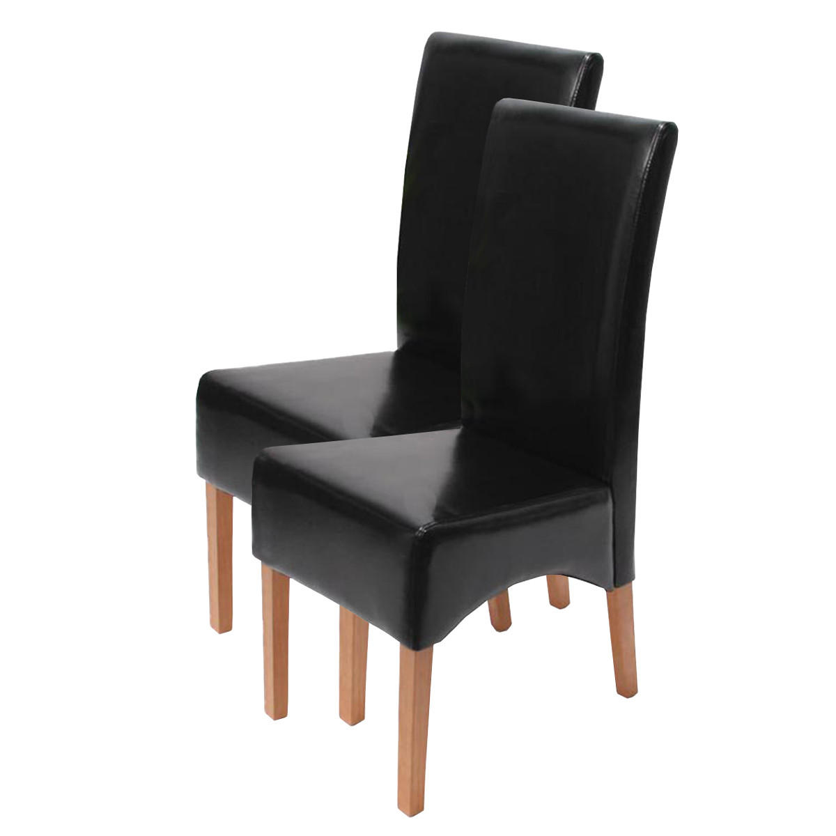 Chefgastro Esszimmerstuhl Schwarz 44x102x54 cm