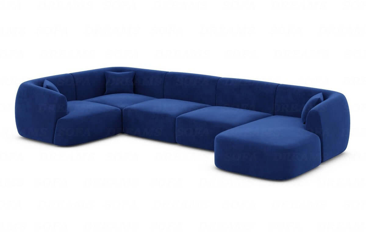 XXXLutz Wohnlandschaft Dunkelblau 325x78x177 cm