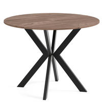 TISCH Schwarz EWA Ausziehbar - Walnussfarben/Schwarz, Holzwerkstoff (100/100/76cm) - Sepro Meble