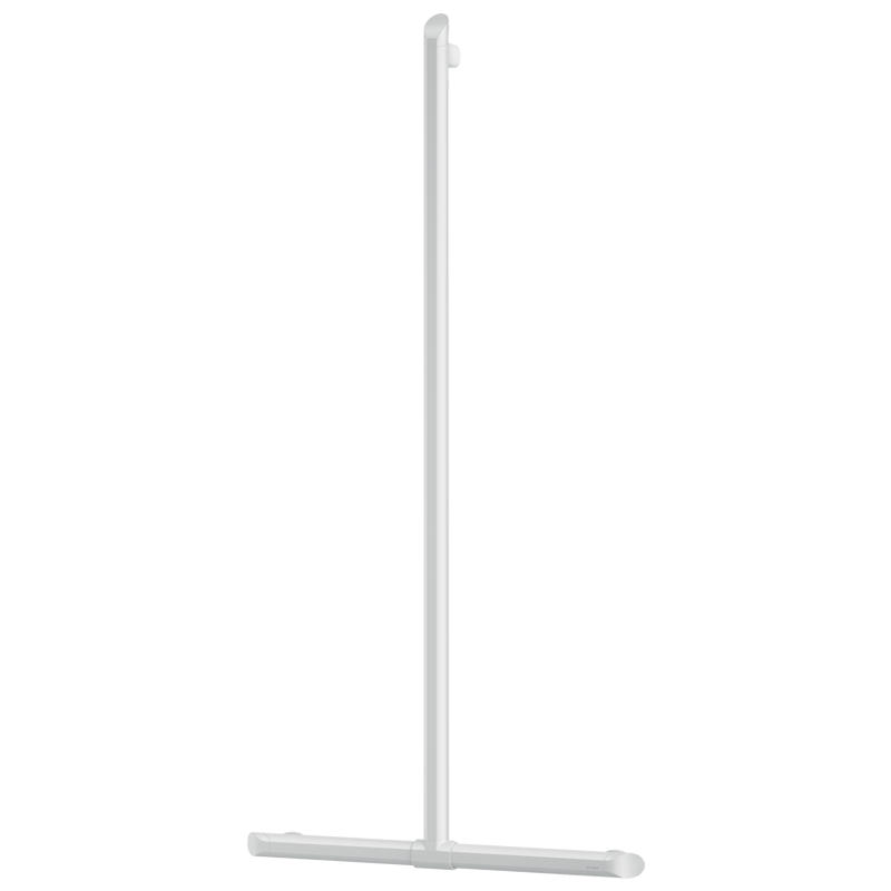 HANDLAUF T-Form Be-Line Ø35 H1130x500 Aluminium weiß - Weiß, Metall (17.5/4.5/119.5cm) - Delabie