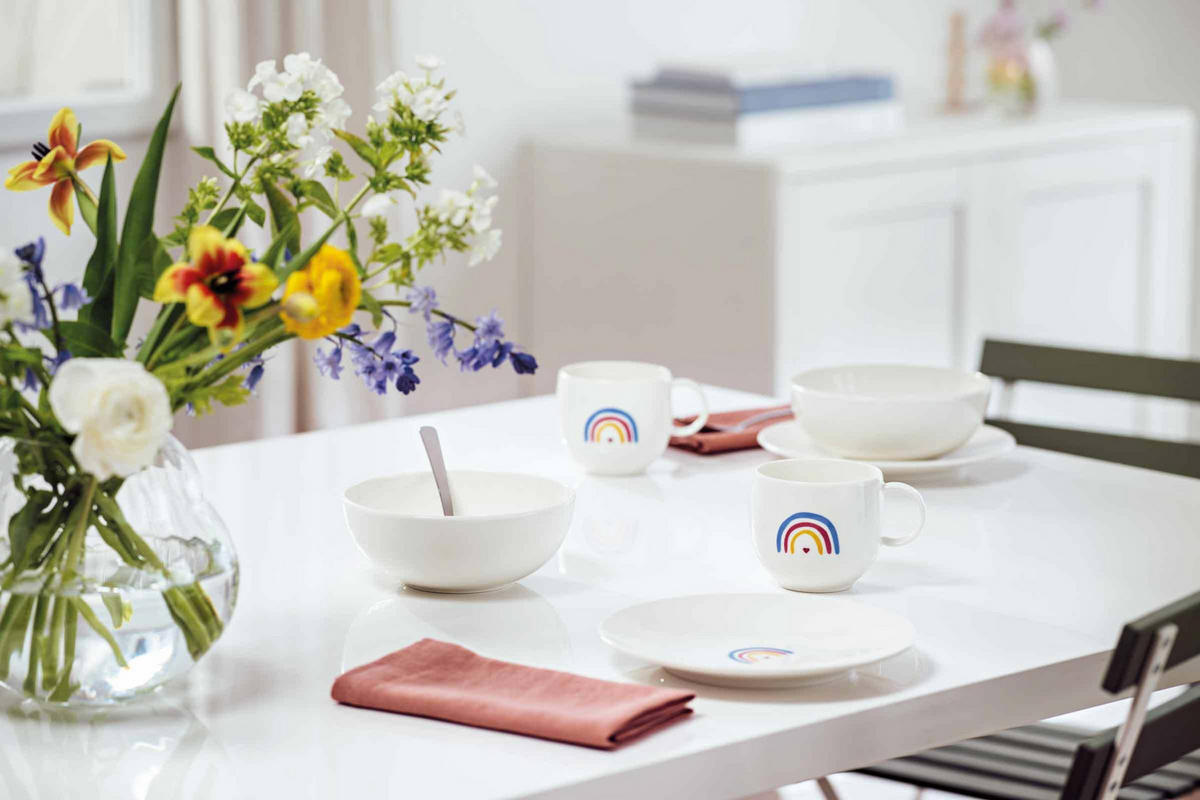 MÜSLISCHALEN BE HAPPY With Love bunt ø 16,9 cm 4er Set - Multicolor, Keramik (16.9cm) - Villeroy & Boch