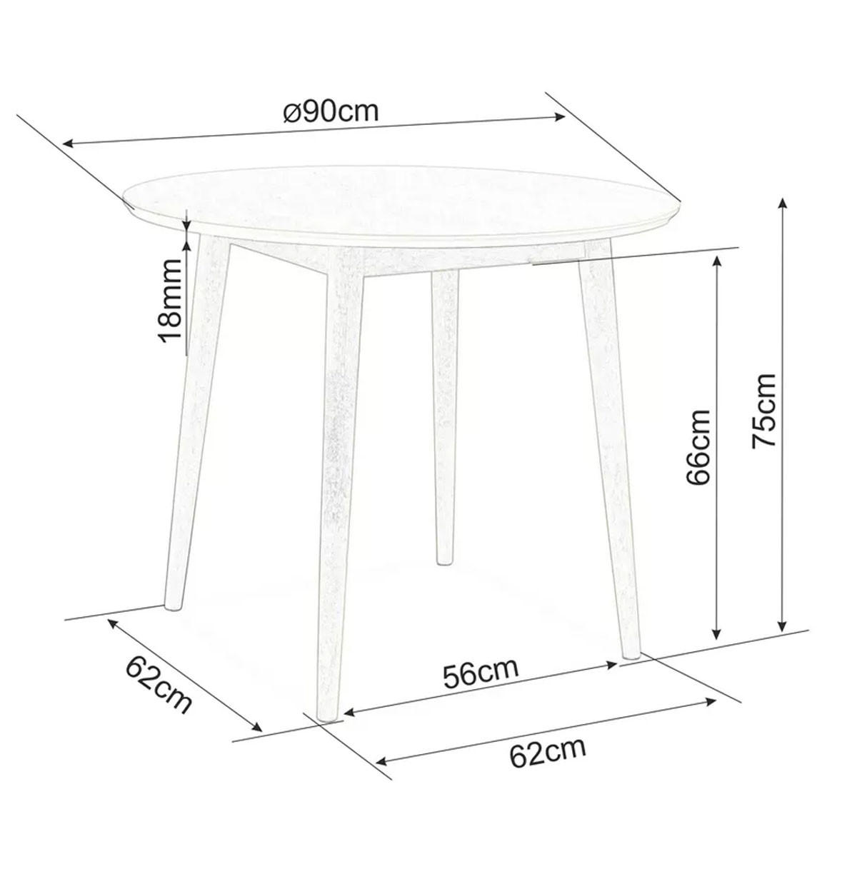 ESSTISCH Nelson Honigeiche 90 cm / 90 cm / 75cm - Braun, Holz/Holzwerkstoff (90/90/75cm) - Feldmann-Wohnen