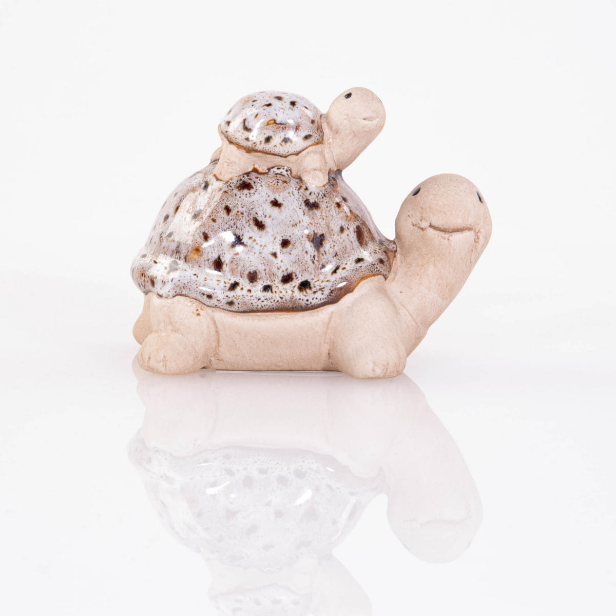 GARTENDEKO Schildkrötenfigur 10/11 cm - Beige, Keramik (10/11/6.6cm)