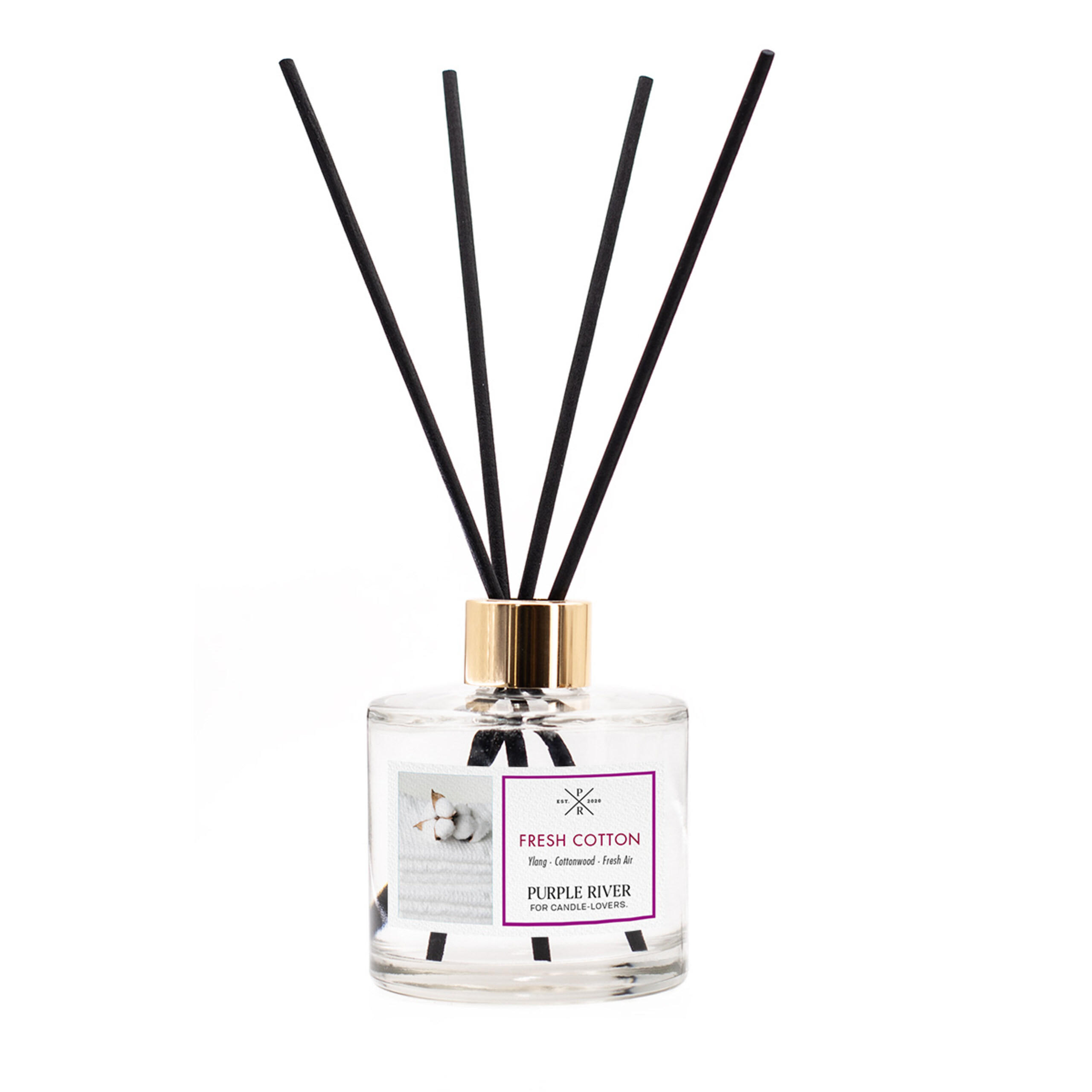 DIFUZOR Alb sticlă 100 ml Fresh Cotton